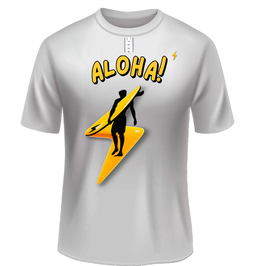 T-ShirtT&T - ALOHA! - 100% Puro Algodão - Estampa Exclusiva